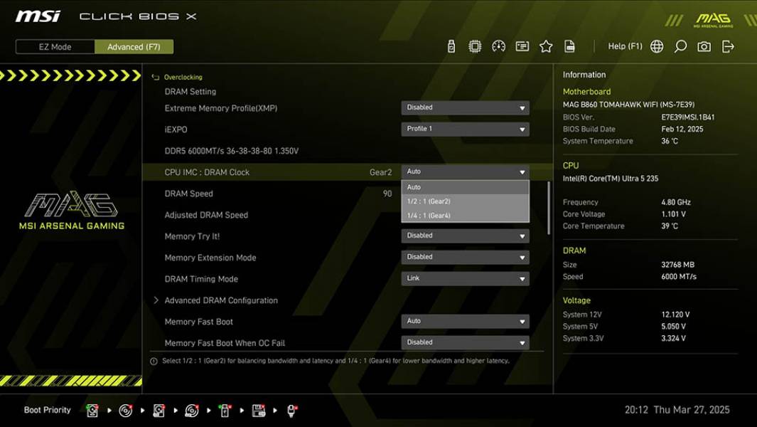 MSI MAG B860 TOMAHAWK WIFI-5